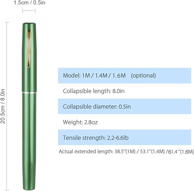 Lixada Fishing Rod Reel Combo Mini Pen Fishing Pole Kit Telescopic Fishing Rod Spinning Reel Combo Kit