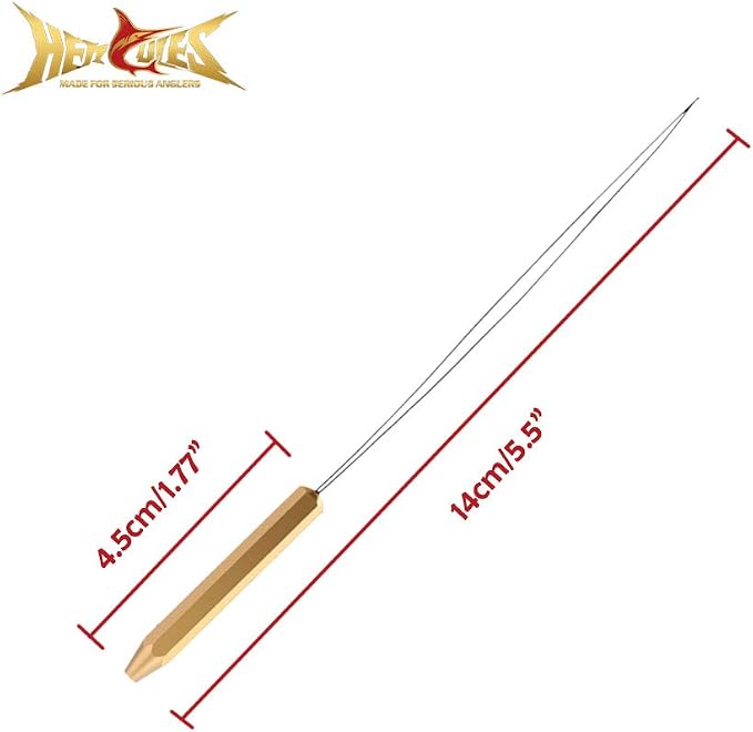 HERCULES Fly Tying Tools, Fly Tying Kit with Bobbin Thread Holder, Wire Threader, Knot Whip Finisher, Hackle Plier, Bodkin, Fly Fishing Lure Making Accessories