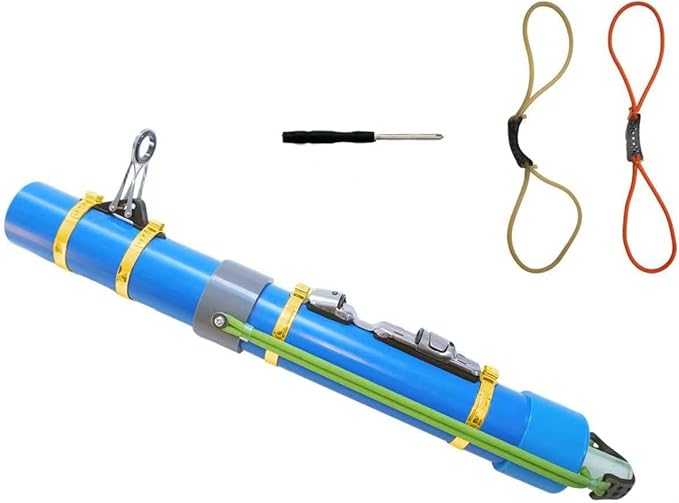 Portable Fishing Catapult Rod, Durable & Lightweight Telescopic Lure & Bait Launcher for Saltwater & Freshwater, High Elasticity Casting Tool, Professional New Model Travel Fishing Gear