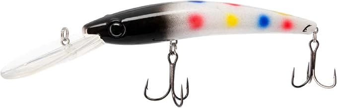 Bill Lewis Fishing Lipless Lifelike Trolling Precise Walleye Crankbait Lite with Two Large Mustad Triple Grips