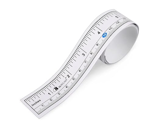 DS. DISTINCTIVE STYLE Fish Ruler Sticker 36-Inch Waterproof Adhesive Ruler Tape Dual Scale Fish Measuring Tape for Boat, Kayak and Table