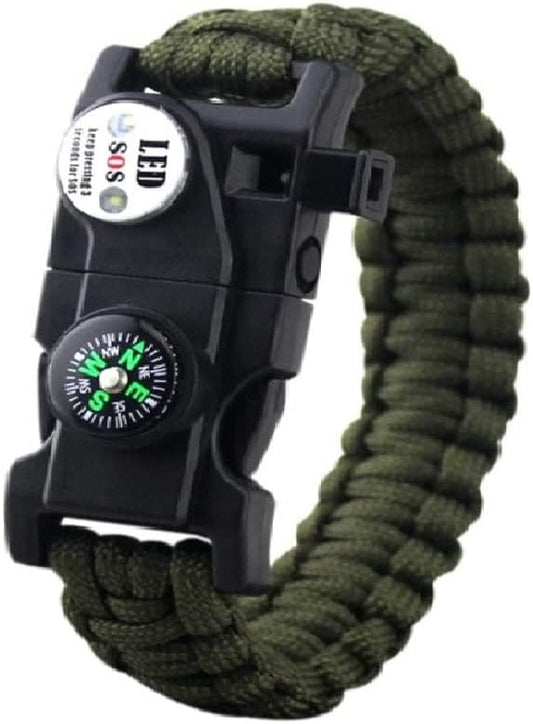Galaxy 251 Pcs First Aid Kits For Survival Emergency Trauma Military Combat Tactical Medical Hunting Camping Hiking IFAK EMT Bag (21 in 1 Bracelets Green)