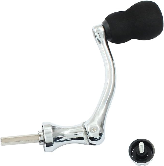 Fishing Spinning Reel Handle Replacement, Metal Fishing Reel Rotary Knob Power Handle, Middle Size Type 1000-4000