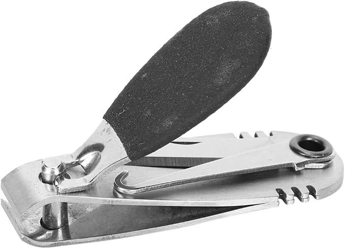 2-Pcs Stainless Steel Fishing Line Cutters – Multi-Purpose Clippers for Freshwater & Saltwater Angling, Portable & Durable Tool with Rubber Grip