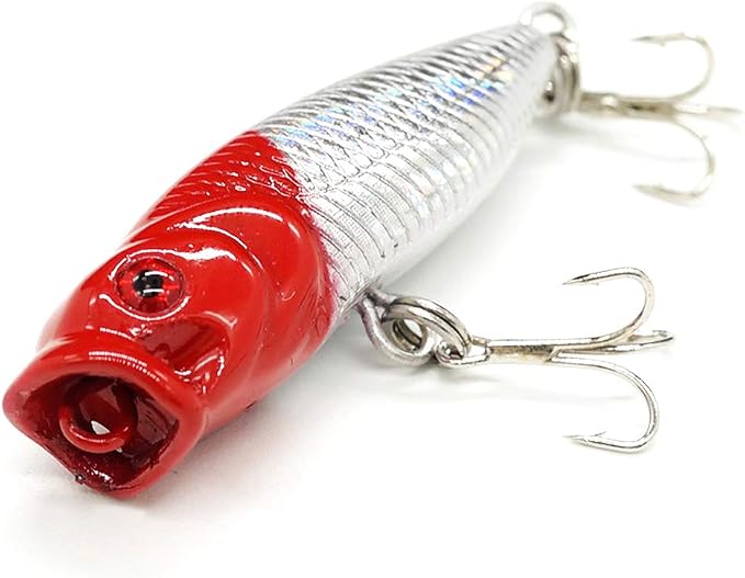 Seasky Fishing Plug Lures Micro Popper Topwater Trout Attack in Freshwater