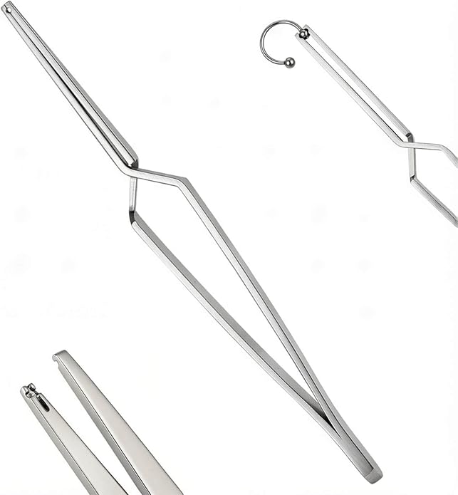 Uni-J Piercing Taper Ball Grabber Tool for Changing Jewelry - 14G 16G 18G 20G Threadless/Internal thread/External Thread Stretching Kit for Ear/Nose/Navel/Nipple/Lip/Eyebrow/Tongue