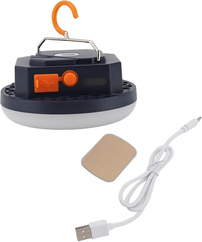 Fydun Rechargeable LED Lantern for Cam, 4800mAh Light for Fishing, Maintenance & Outdoor Use - Portable Battery Operated Tent Light with Hooks