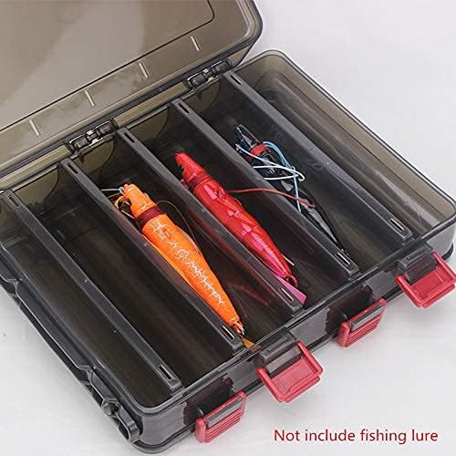 Fishing Lure Tackle Box, Fishing Tackle Storage Trays, Double Sided 10 Compartments Waterproof, Organizer Case Boxes Containers, for Vest Casting Fly Fishing