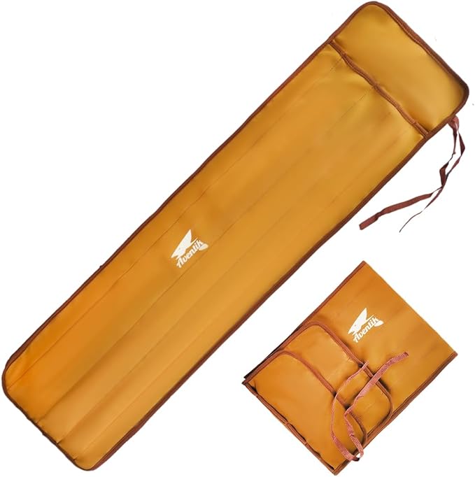 Aventik Neoprene Fly Rod Sock, 5-Compartment Fly Rod Sleeve Protector, Fishing Rod Cover for Travel & Storage