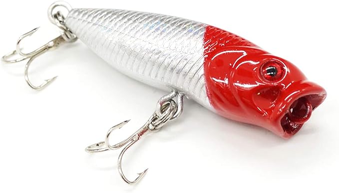 Seasky Fishing Plug Lures Micro Popper Topwater Trout Attack in Freshwater