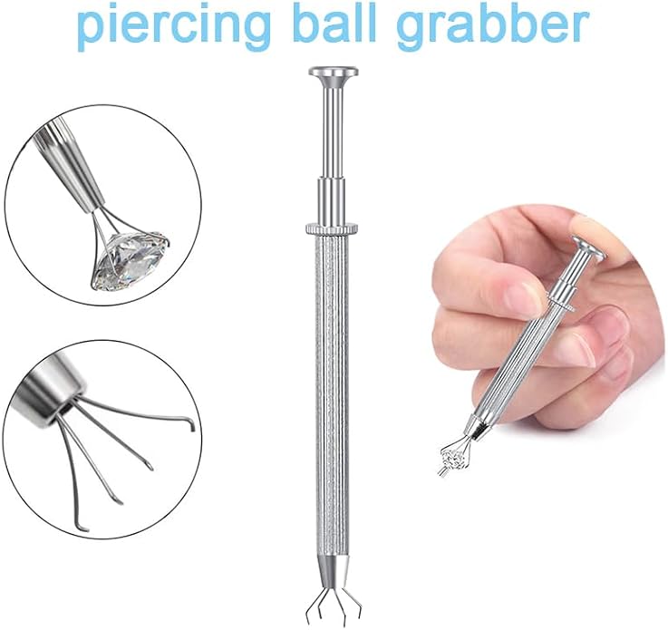 QWALIT Piercing Taper Threadless Insertion Tool - Titanium Labret Pin 16g, 18g, 20g