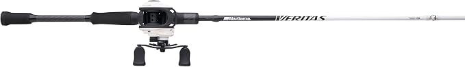 Abu Garcia Veritas Low Profile Baitcast Reel and Fishing Rod Combo