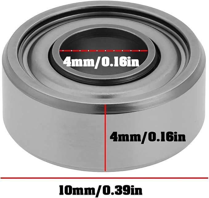 2Pcs Fishing Reel Bearings SMR104ZZ 4x10x4mm Compatible with ABU 5500 6500