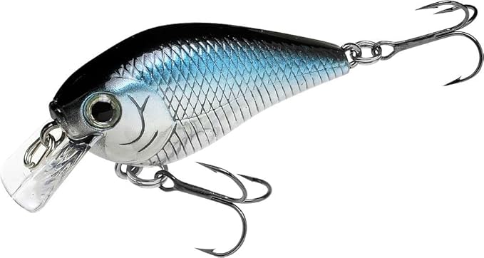 Lucky Craft LC 0.5 Squarebill Crankbait, Silent Fishing Lure for Bass Trout and Pike, Made in Japan, Freshwater Fishing Gear, Hard Bait Bass Lures