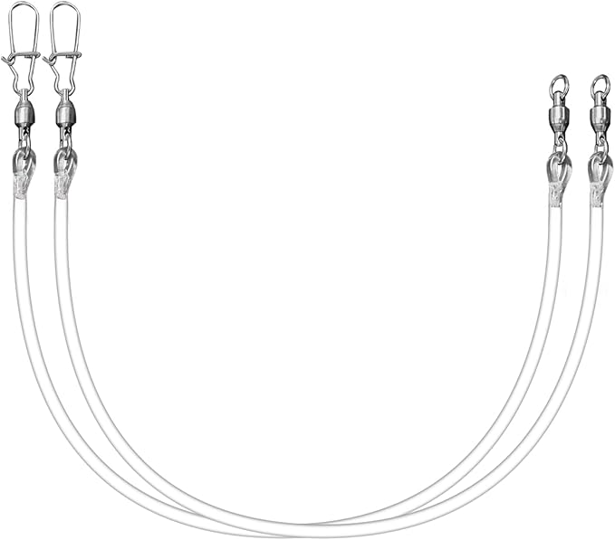 KANAMA Fishing Shock Leader 2pcs Buffer Leader Line, Ultra-Transparent, Bite-Resistant Fluorocarbon & PU, Powerful Shock Absorption, Saltwater/Freshwater Fishing Leader for Tuna, Marlin, GT & Big Game