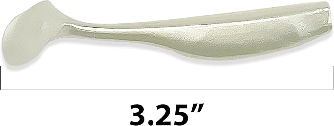 Soft Plastic Paddle Tail Swimbaits Pack of 12 – 3 1/4" & 4" Soft Plastic Fishing Lures with Extra-Large Tail for Lifelike Swimming Action – Freshwater & Saltwater