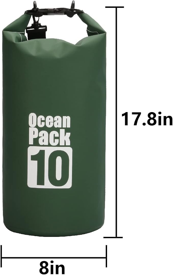Dry Sack/Floating Waterproof Bag 2L/5L/10L/20L/30L for Boating, Kayaking, Hiking, Snowboarding, Camping, Rafting, Fishing and Backpacking