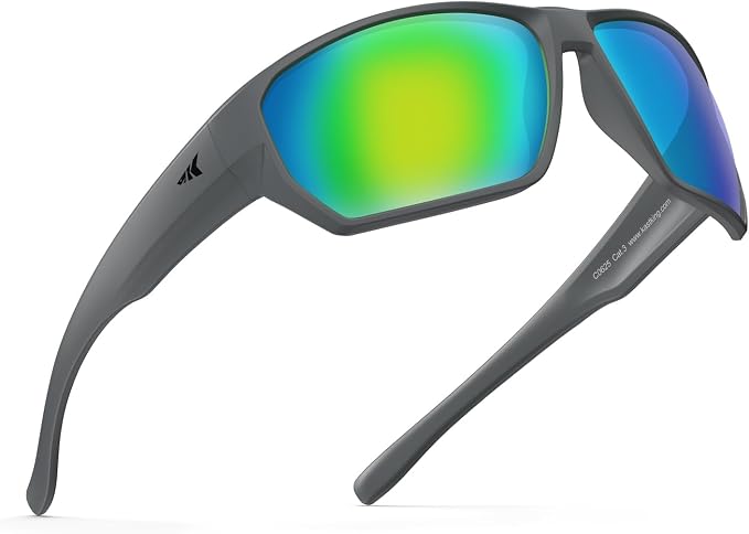 KastKing Merced Floating Polarized Sports Sunglasses, With PuriVex Protective Lens Coating, Lightweight TPX Frame, Men Women