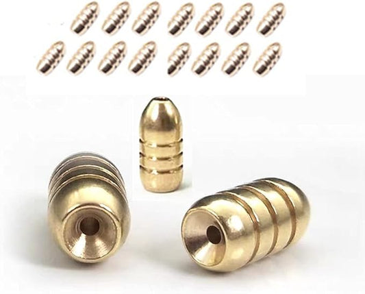 Toasis Brass Fishing Weight Texas Carolina Rig Fishing Bullet Sinker Set Assorted Size