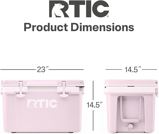 RTIC Ultra-Light 32 Quart Lightweight Hard Cooler, Insulated Portable Ice Chest 13 lbs, 48-Can Capacity, 5-Day Ice Retention, for Camping, Fishing, Beach, Boat, Picnic, Day Trip