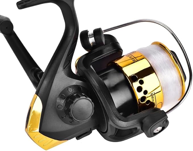 Fishing Reels Baitcasting Fixed Spool Reel Powerful Carp Fishing Reel Spinning 5.2: 1 Gear Ratio Fishing Reel Tackle Accessory Freshwater/Saltwater Use
