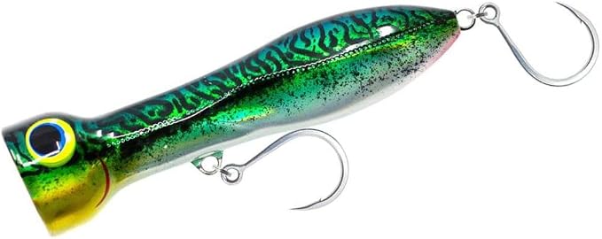Nomad Design Chug Norris Topwater Popper Lure Collection – Floating Offshore Saltwater Surface Fishing Plug - Durable HD Body for Big Game - Realistic Splash & Erratic Action
