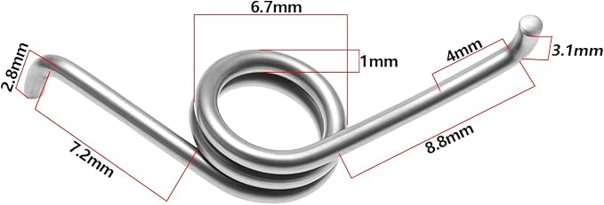 4pcs Spinning Fishing Reel Spring Reel Long Lasting Spring Reel Repair Spare Parts Fishing Accessories Compatible with Daiwa