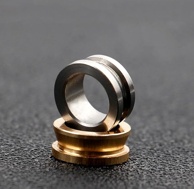 Pack of 2 Replacement Parts Brass Fishing Line Roller for Fishing Reel Part&Repair Smooth Accessory