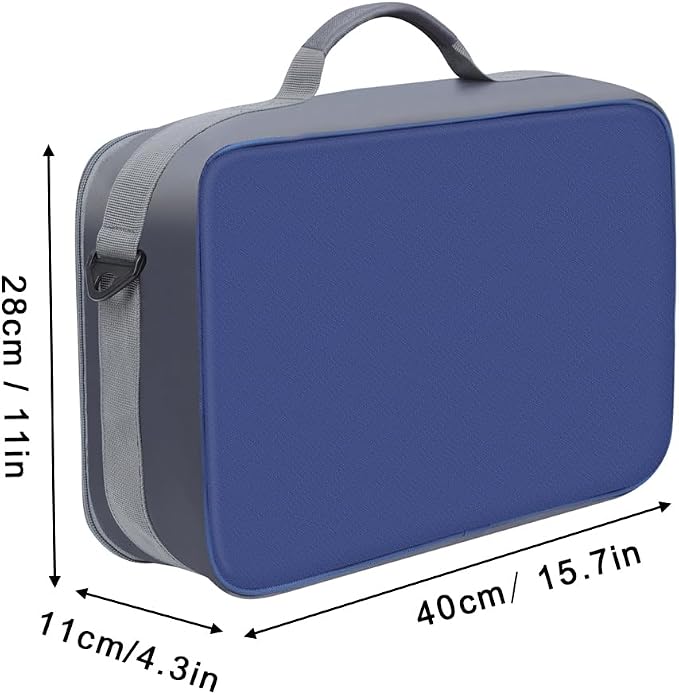 Raprance Fly Fishing Reel Case ，Customizable Dividers Shockproof Storage Box，Portable Travel Storage with Protection, Blue