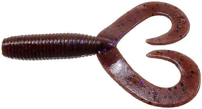 Yamamoto 4"/5" Double Tail Grub Soft Plastic Fishing Angling Swimbait Lures with Crawfish Design - 20 Pack