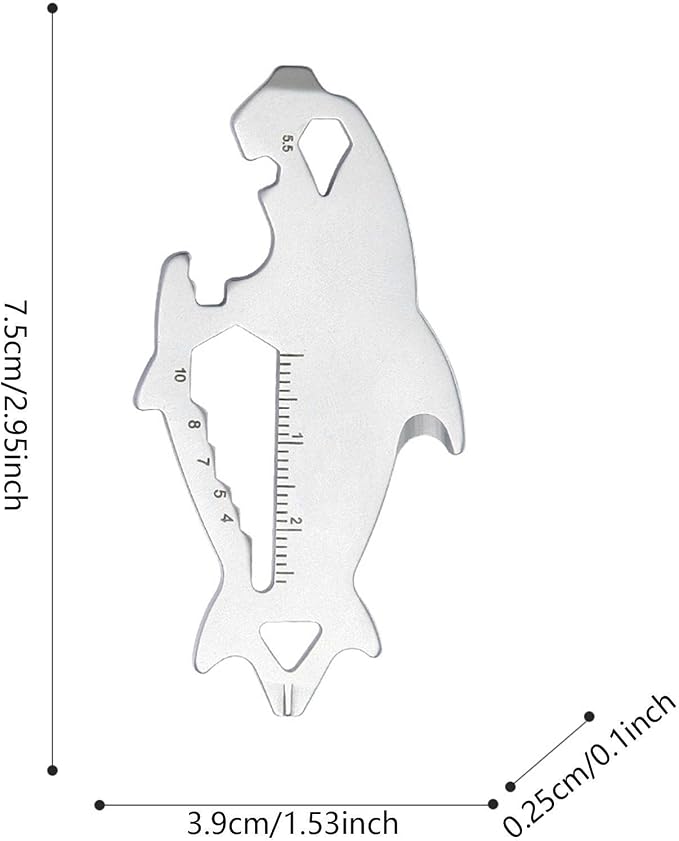 Keychain Tool - Multifunctional Pocket Multi Tool Keychain For Men | Heavy Duty Cool Gadgets For Indoor Outdoor Home Fishing Camping Hiking Climbing Women Men Dad