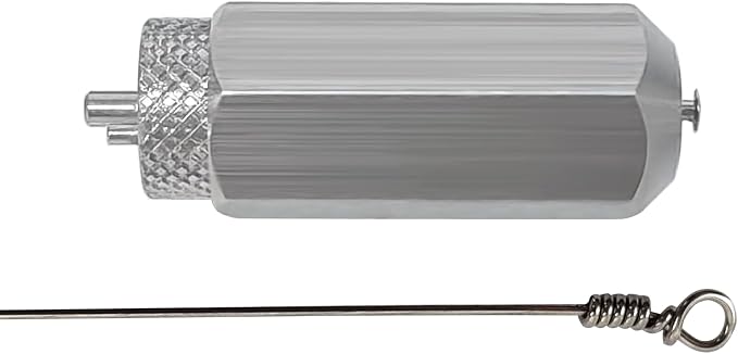 Eupheng Anti-Slip Stainless Steel Twist Fishing Tool, Mini (0.014"-0.032") & Large (up to #19 Gauge) Sizes Single Strand Haywire Twist Tool for Fishing Wire Leader Rig Making