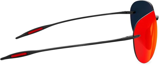 JULI Sports Sunglasses for Men Women Tr90 Rimless Frame for Running Fishing Golf Surf Driving MJ8009