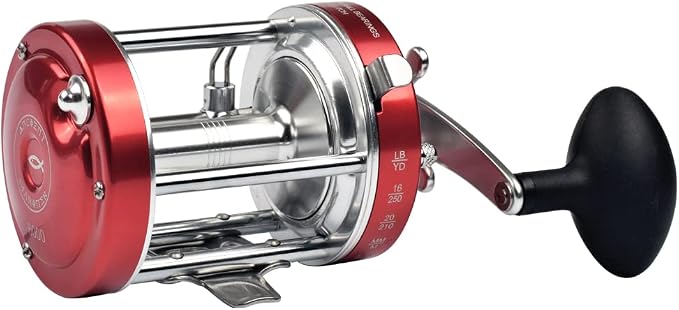 ANCIENT MARINER 6000 Round Baitcasting Fishing Reels, More Powerful Ancient Mariner Reels 6000 Catfish Striper, Right/Left Hand