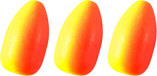 Alwonder 60-Pack Fishing Floats Bobbers Oval Bullet Foam Rig Floats Pompano Surf Ice Fly Fishing Trolling Fish Finder Bottom Live Bait Rigs Float for Bass Trout Walleye Crappie Redfish Bluegill