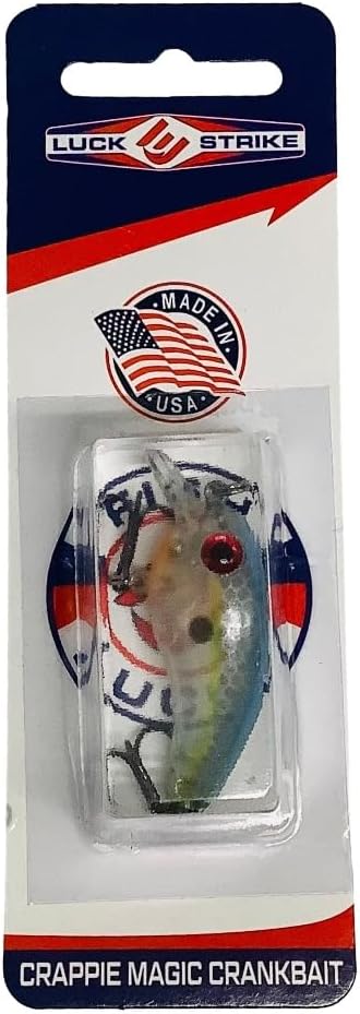 Luck E Strike Crappie Magic Crankbait (2 Inch Crappie Lure) Made in The USA