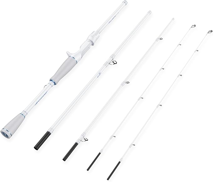 KastKing Centron Lite Travel Fishing Rods, Portable 4/5 Piece Spinning & Casting Rods, Extra Twin-Tip, IM6 Graphite Blanks, Stainless Steel Guides W/Ceramic Rings, Split or Full Rear EVA Handle