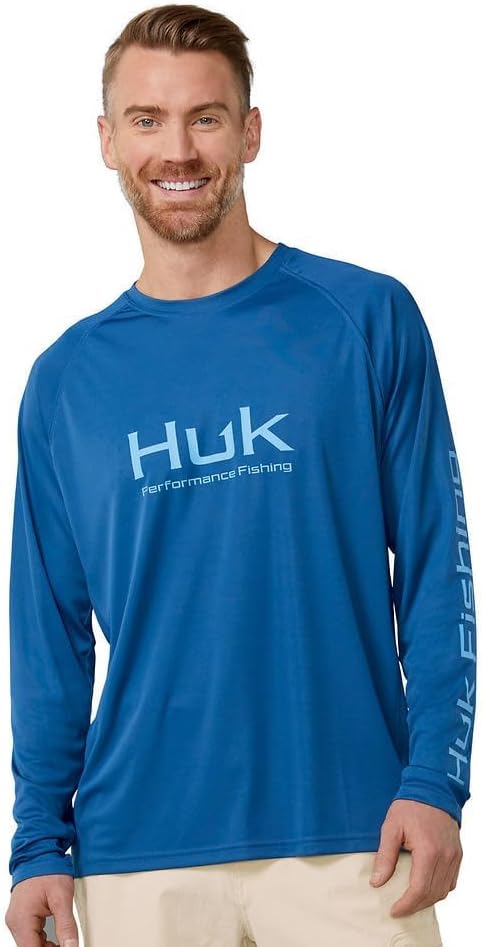 HUK Men's Pursuit Vented Long Sleeve Fishing Shirt (+30 UPF)
