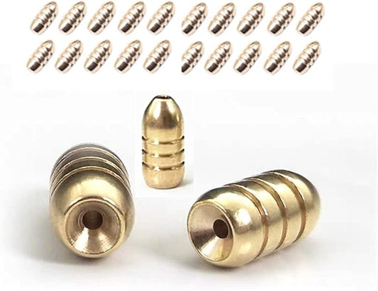 Toasis Brass Fishing Weight Texas Carolina Rig Fishing Bullet Sinker Set Assorted Size