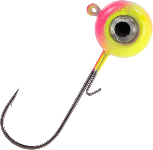 Dr.Fish 10 Pack 3D Eye Fishing Jig Heads Ball Swimbait Jig Saltwater Freshwater Bass Walleye Fishing Hooks Crappie Trout