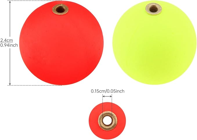 20pcs Fishing Bobber Foam Slip Bobbers, Slip Foam Floats Fishing Float, Buoy Floats Rig Stoppers for Crappie Trout Bass Panfish Walleyes