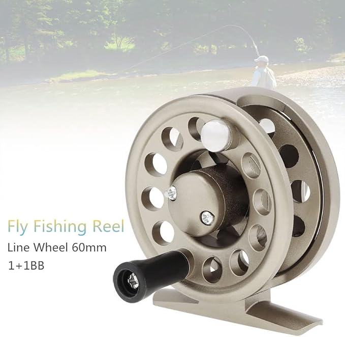 Fly Fishing Reel Fishing Wheel, Fly Ice Fishing Reel Spinning Fishing Reels, Powerful Lightweight Spinning Reels for Freshwater Saltwater