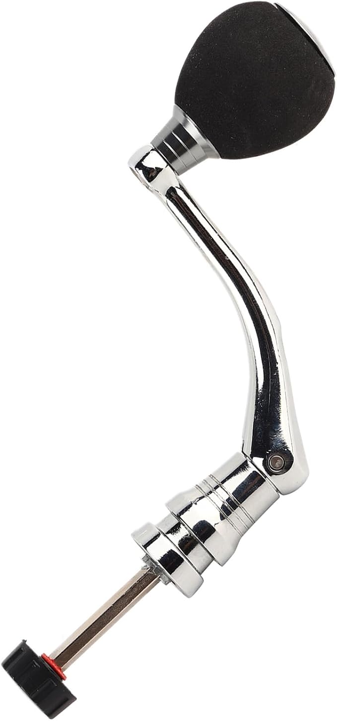 Keenso Spinning Handle Nonslip 2 Reel Replacement Handle Metal Fishing Reel Replacement Parts