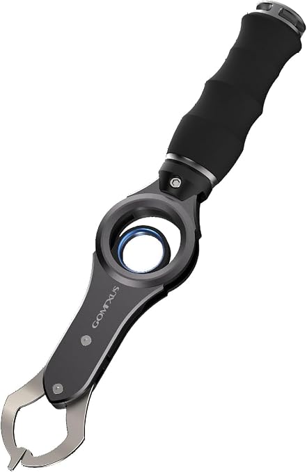 Gomexus Fish Lip Gripper with Scale,Max 40lbs Scale,for Safe Handling Fish,Easy Hook Removal-Ideal Fishing Gifts for Men