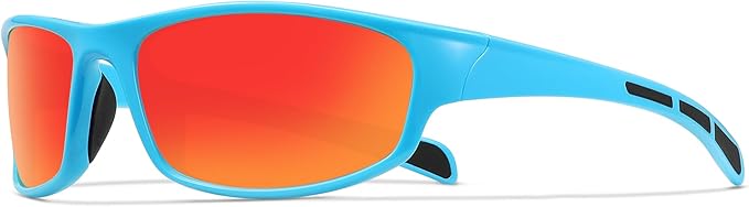 Sports Polarized Sunglasses for Men Women Wrap Around Sun Glasses Fishing Cycling Driving Running UV Protection