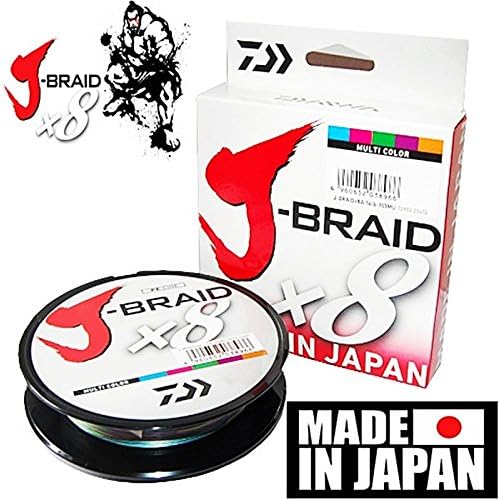 Daiwa J-Braid 300M 8-Strand Woven Round Braid Line