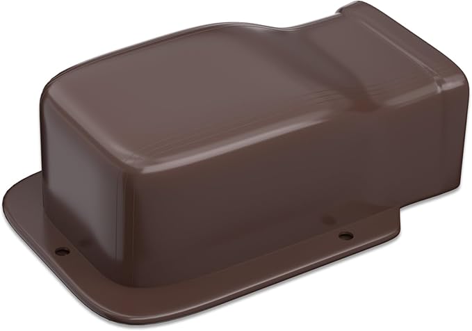 3" Entry Wall Cover Line Cover Set Parts PVC Accessory for Decorative for Ductless Mini Split, Central AC and Heat Pumps, Brown