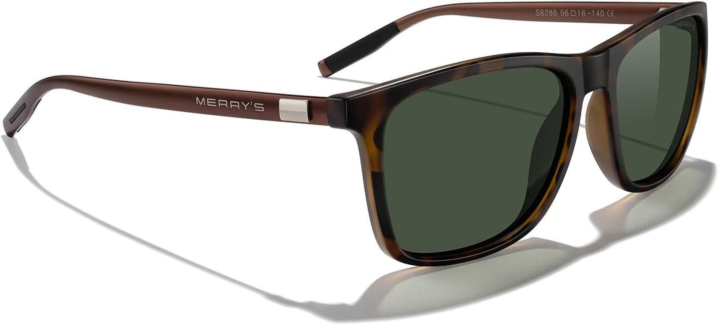 MERRY'S Unisex Polarized Aluminum Sunglasses Vintage Sun Glasses For Men/Women S8286