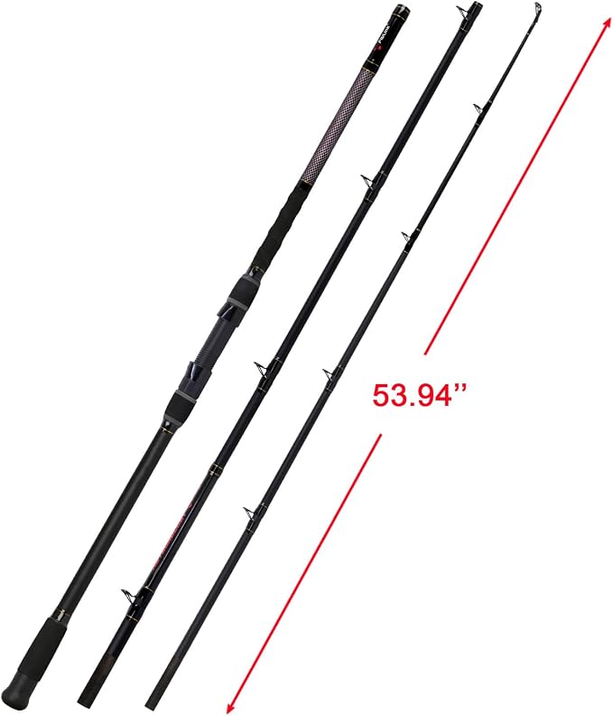 Fiblink Surf Fishing Rod 2 Piece/3 Piece/4 Piece Portable Travel Casting Rod Saltwater Surf Rod (9'/10'/12'/13')