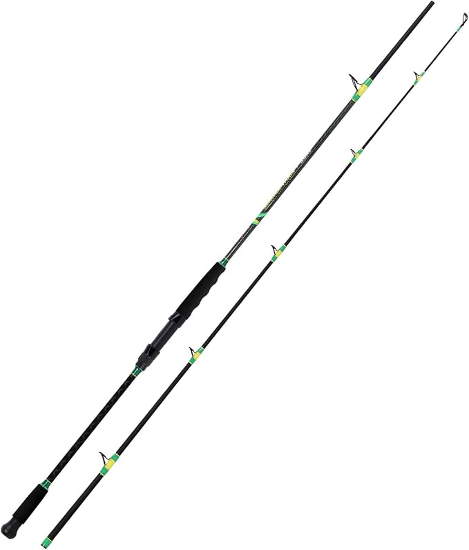 Fiblink 2-Piece Surf Spinning/Casting Fishing Rod, Carbon Fiber Fishing Rod(8’/8’6”/9’)